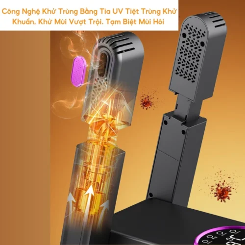 Máy sấy giày gấp gọn, khử mùi, khử trùng cao cấp 4