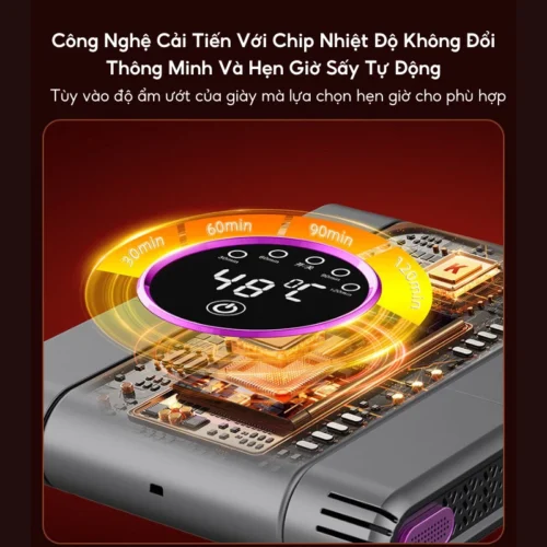 Máy sấy giày gấp gọn, khử mùi, khử trùng cao cấp 6