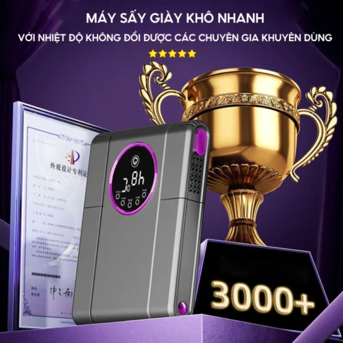 Máy sấy giày gấp gọn, khử mùi, khử trùng cao cấp 8