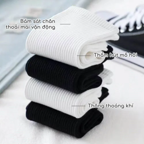 Tất vớ nam nữ Hàn Quốc co giãn, chống hôi chân 2