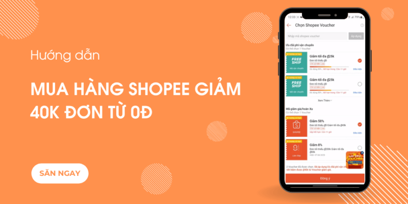 săn deal giảm 40K đơn từ 0Đ cho người mới
