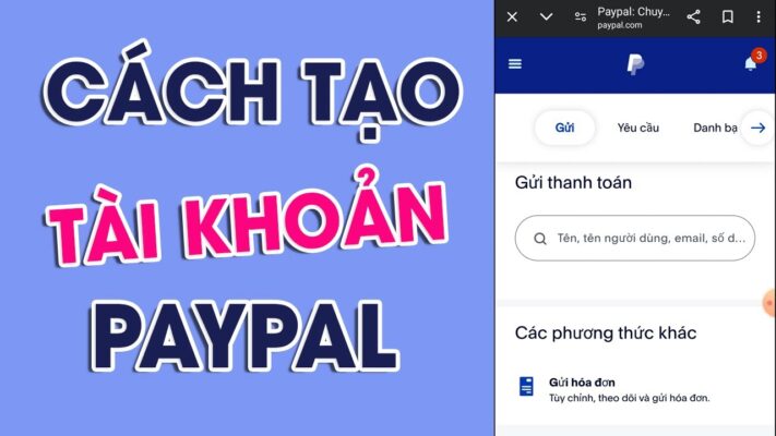 Hướng dẫn tạo tài khoản Paypal