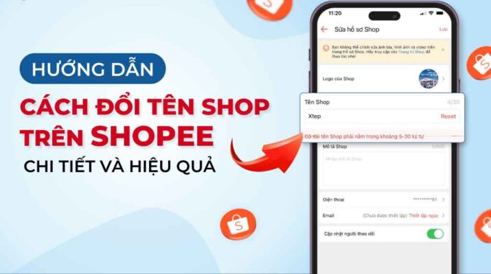 cách thay đổi tên Shop trên Shopee