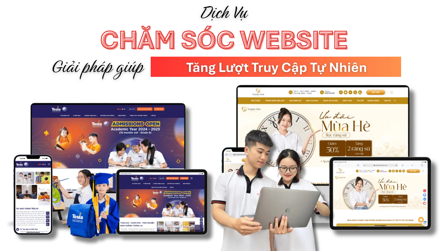 Dịch vụ chăm sóc website để tăng thứ hạng từ khóa