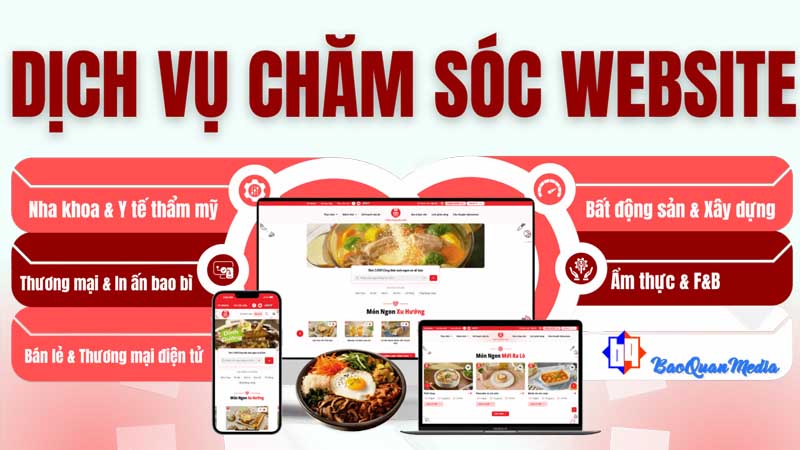 Quy trình trong dịch vụ chăm sóc website giá rẻ, uy tín