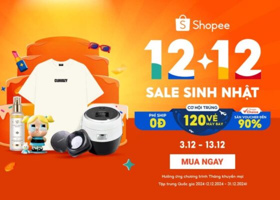 Siêu sale 12.12 trên shopee