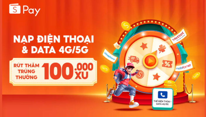 Mua thẻ điện thoại trên Shopee