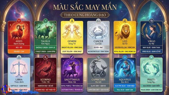 màu sắc may mắn của bạn là màu gì?
