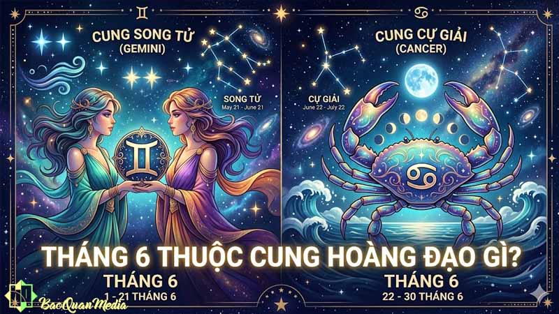 Người sinh tháng 6 thuộc cung gì?