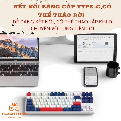 Bàn Phím Cơ Red Switch HOTSWAP K87 Mạch HotSwap 5 pin thay được tất cả các loại switch 2