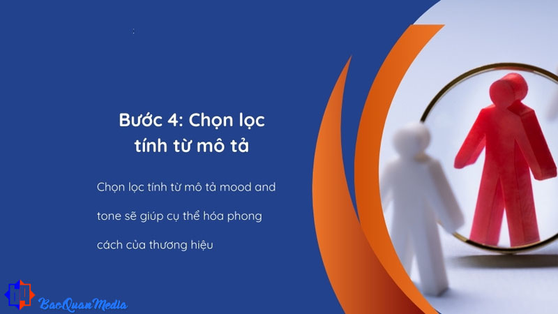 Bước 4: Lựa chọn "tính từ" đại diện