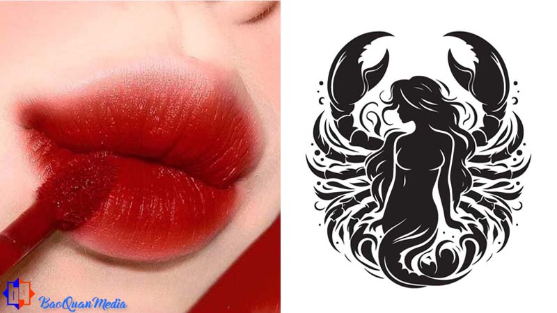 Hổ cáp dùng màu son đỏ rượu vang để làm nổi bật sự huyền bí khó đoán