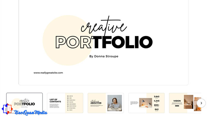 Những yếu tố cần có của bản content Portfolio 